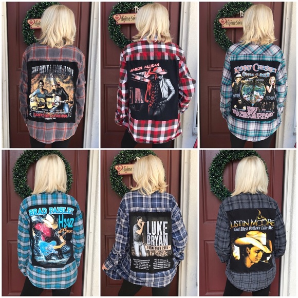 ✨Custom Made Kenny Chesney Flannel😍 - Picture 2 of 2